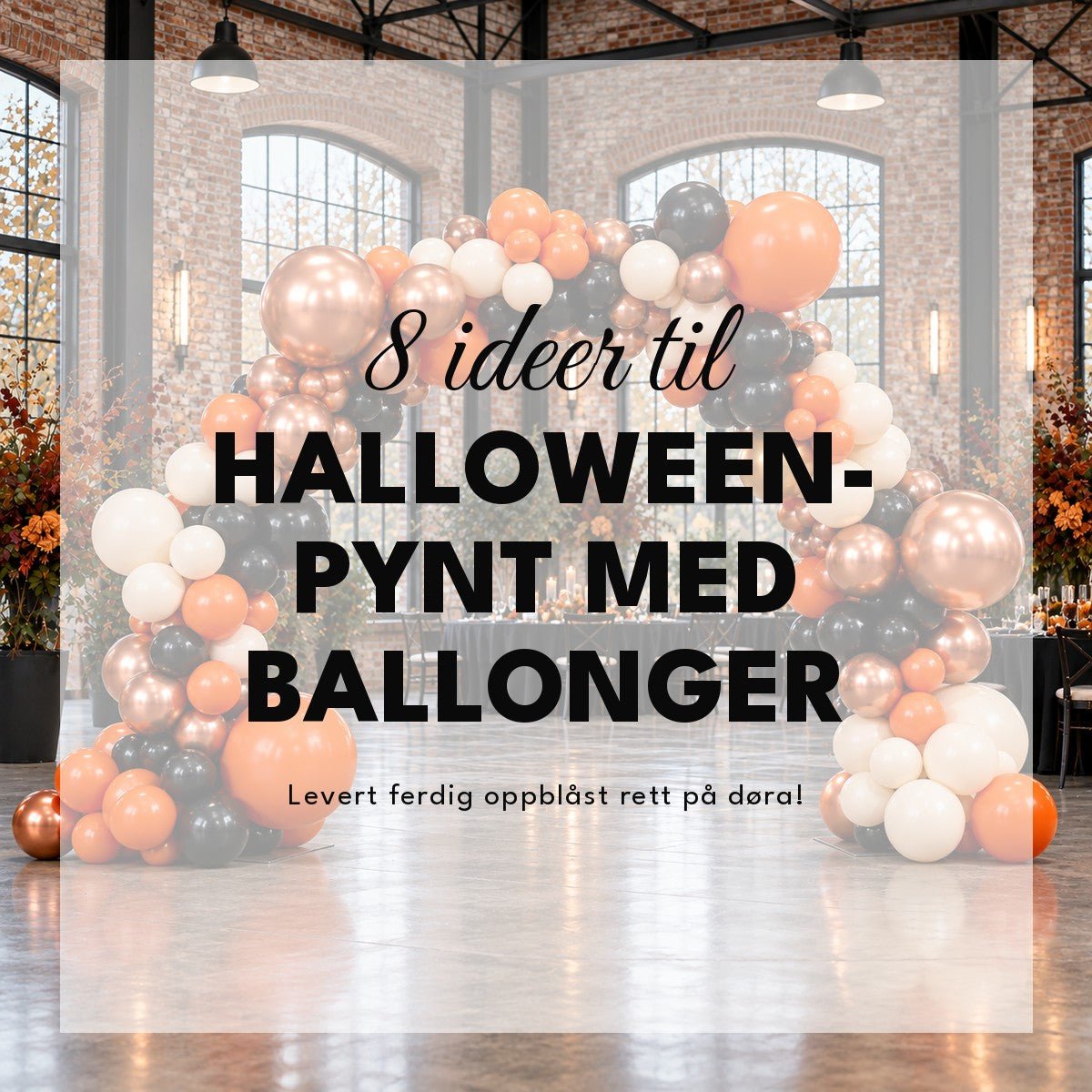 Halloween-pynt med ballonger: 8 ideer til en skummelt fin fest - Ballonglevering.no