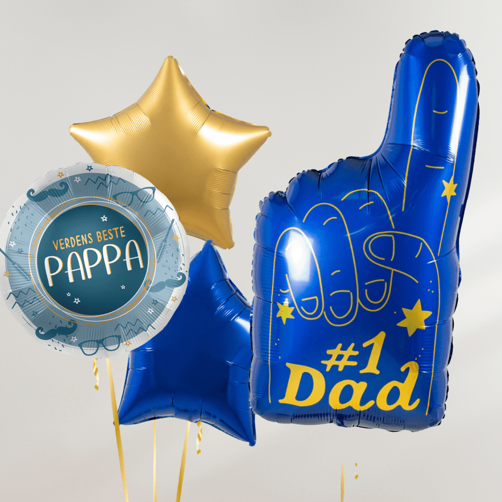 1 Dad Farsdags Ballongbukett - Ballonglevering.no