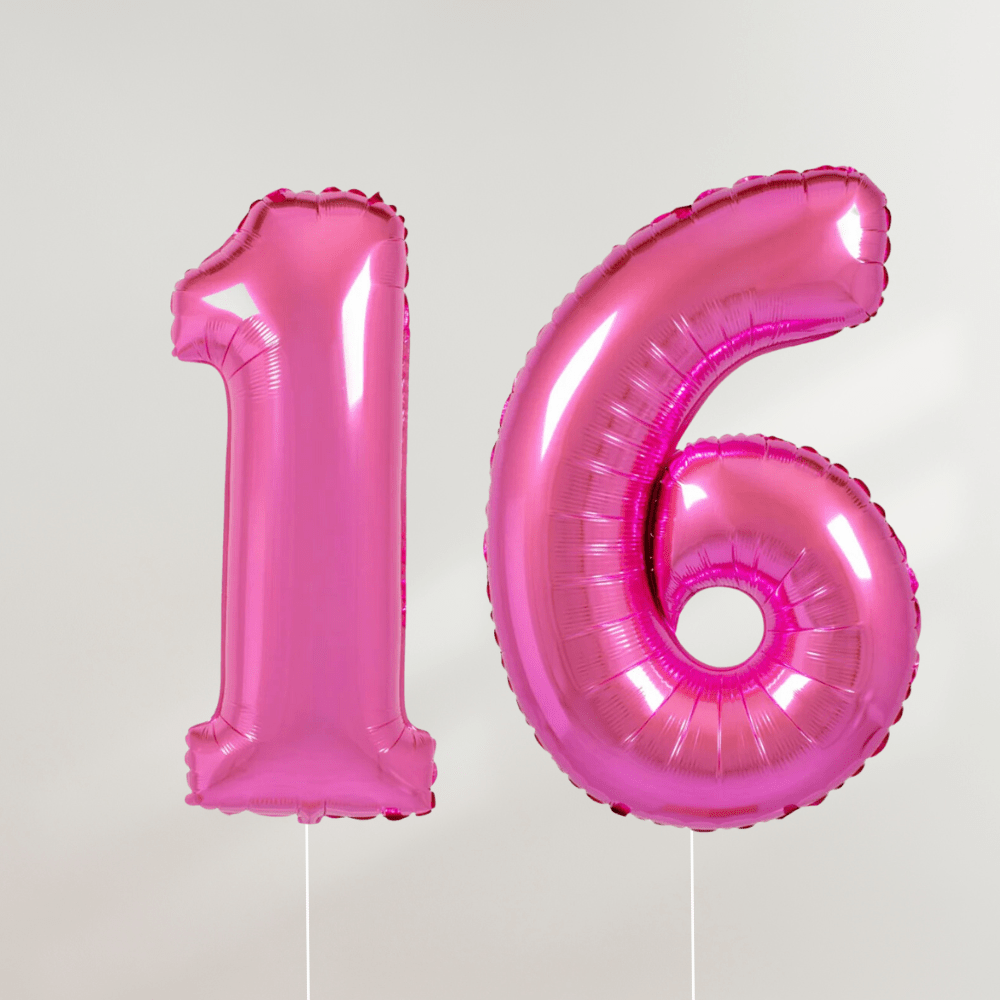 16 år Tallballong Rosa - Ballonglevering.no