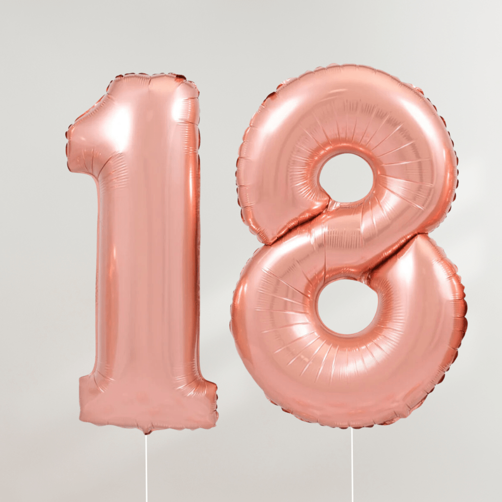 18 år Tallballong Rosegull - Ballonglevering.no