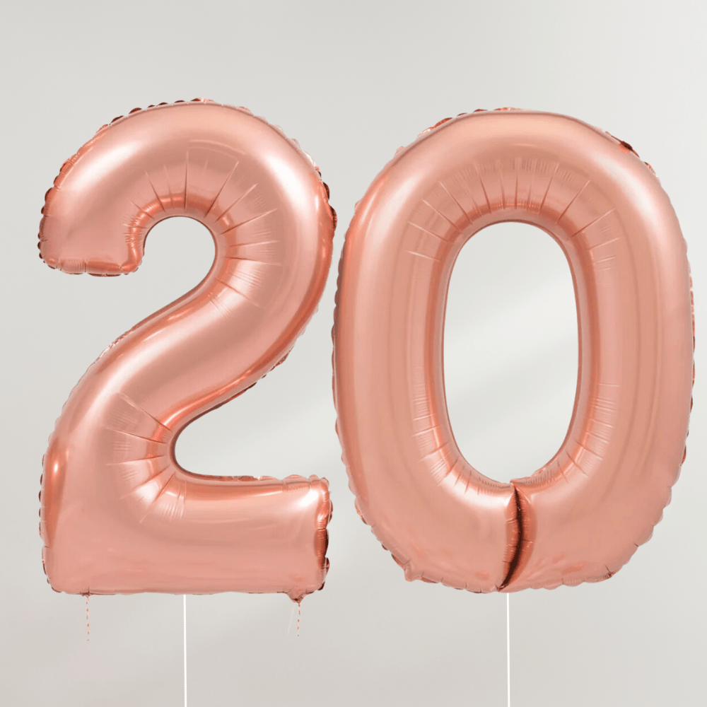 20 år Tallballong Rosegull - Ballonglevering.no