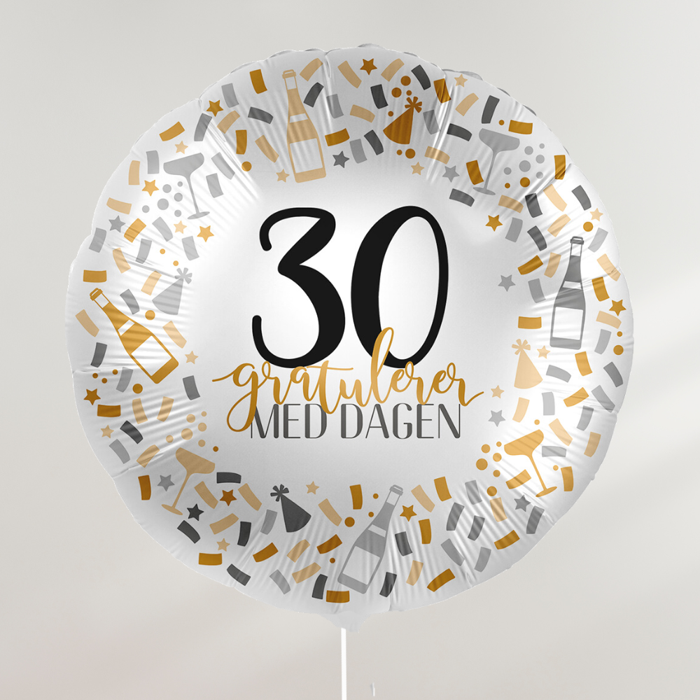 Gratulerer med dagen Ballong - Velg årstall (avd. Lillehammer)