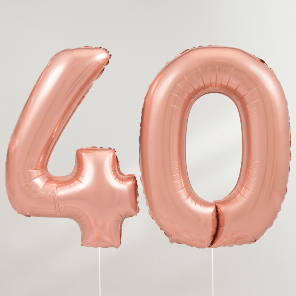 40 år Tallballong Rosegull - Ballonglevering.no