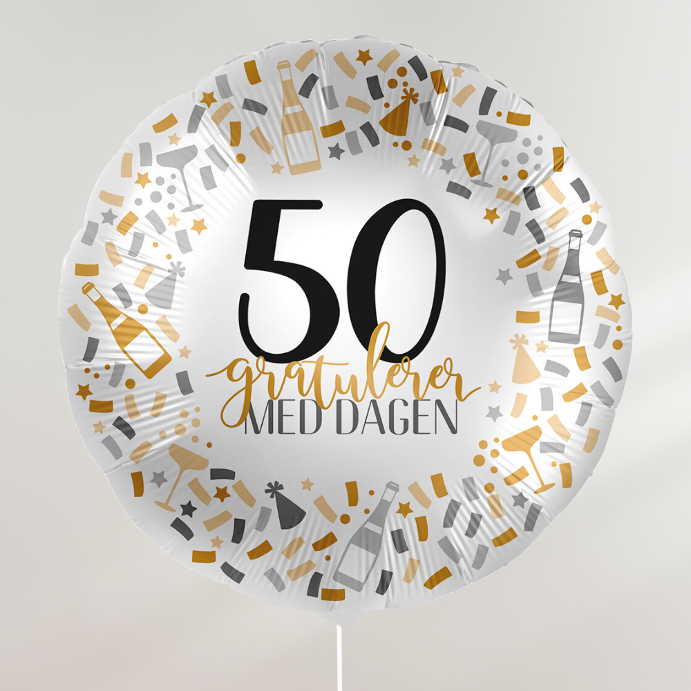 Gratulerer med dagen Ballong - Velg årstall (avd. Lillehammer)