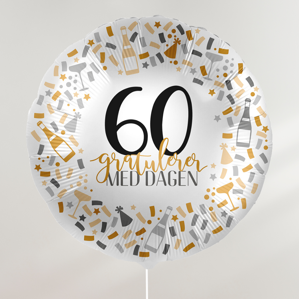Gratulerer med dagen Ballong - Velg årstall (avd. Lillehammer)