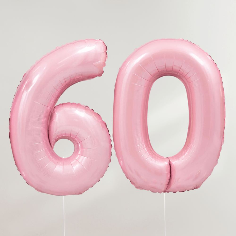 60 år Tallballong Lyserosa - Ballonglevering.no