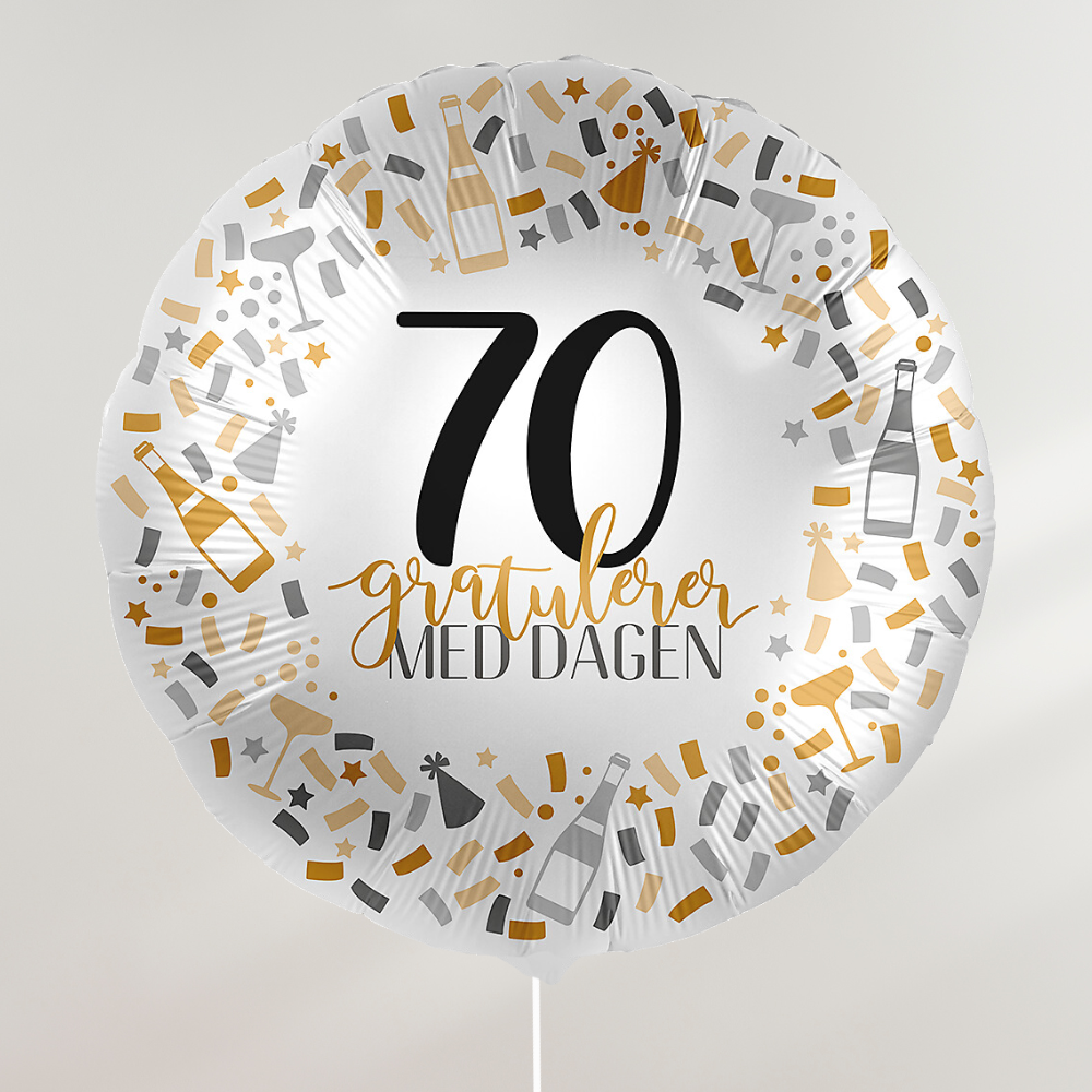 Gratulerer med dagen Ballong - Velg årstall (avd. Lillehammer)