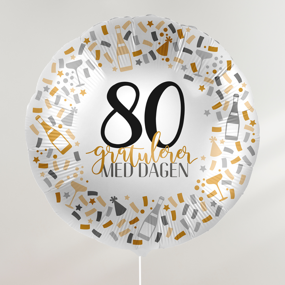 Gratulerer med dagen Ballong - Velg årstall (avd. Lillehammer)