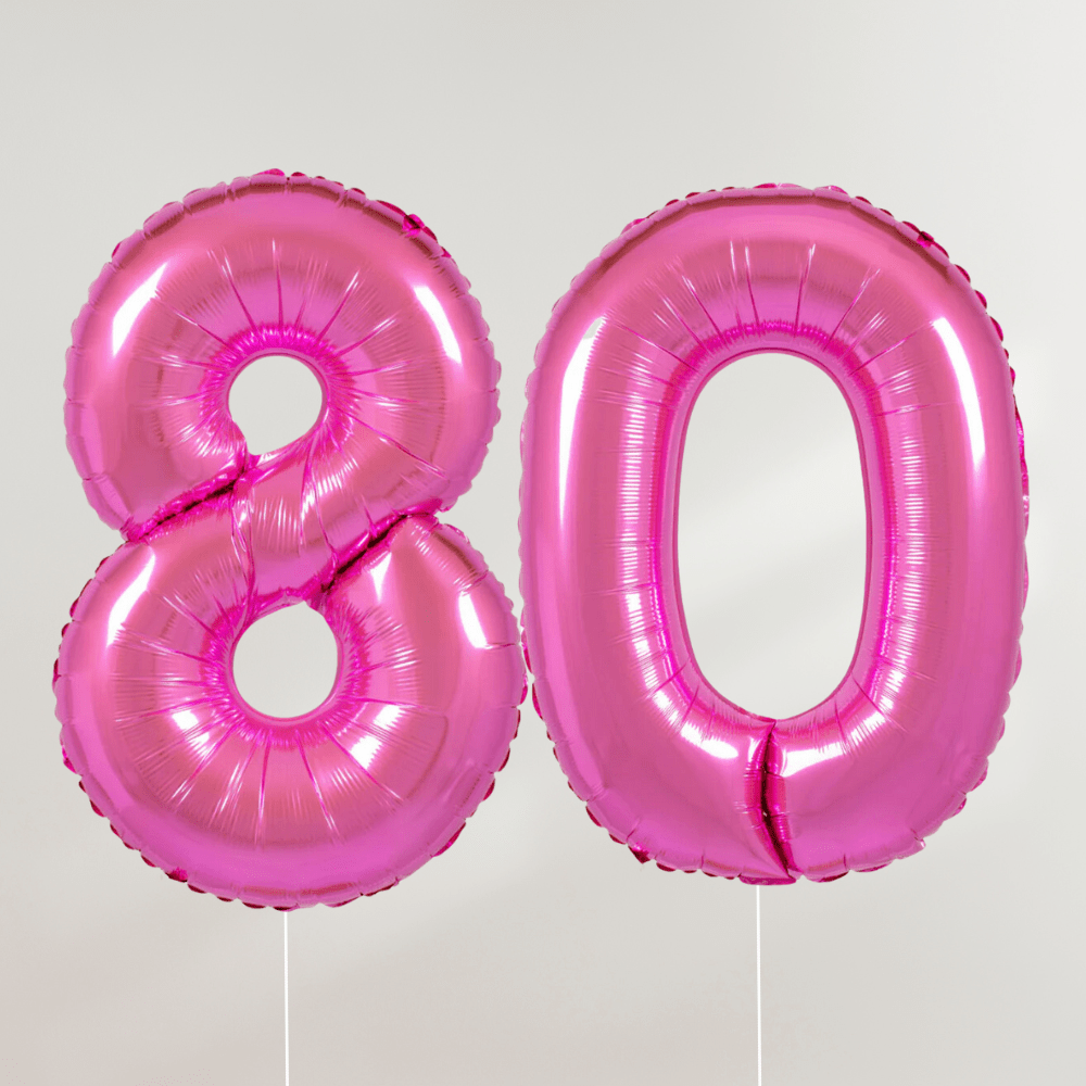 80 år Tallballong Rosa - Ballonglevering.no