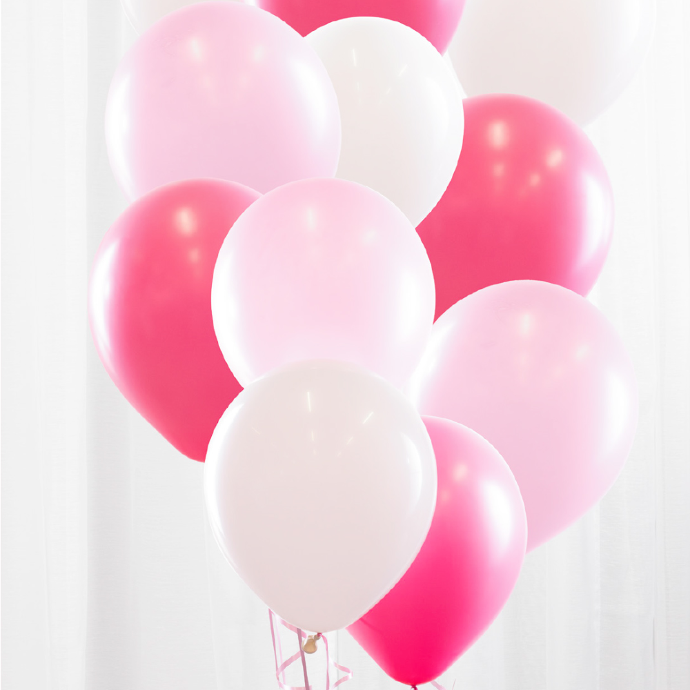 Ballongbukett Babypink