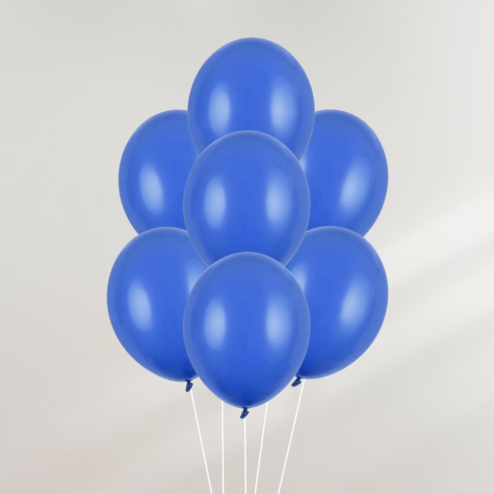 Ballongbukett Blå Ballonger