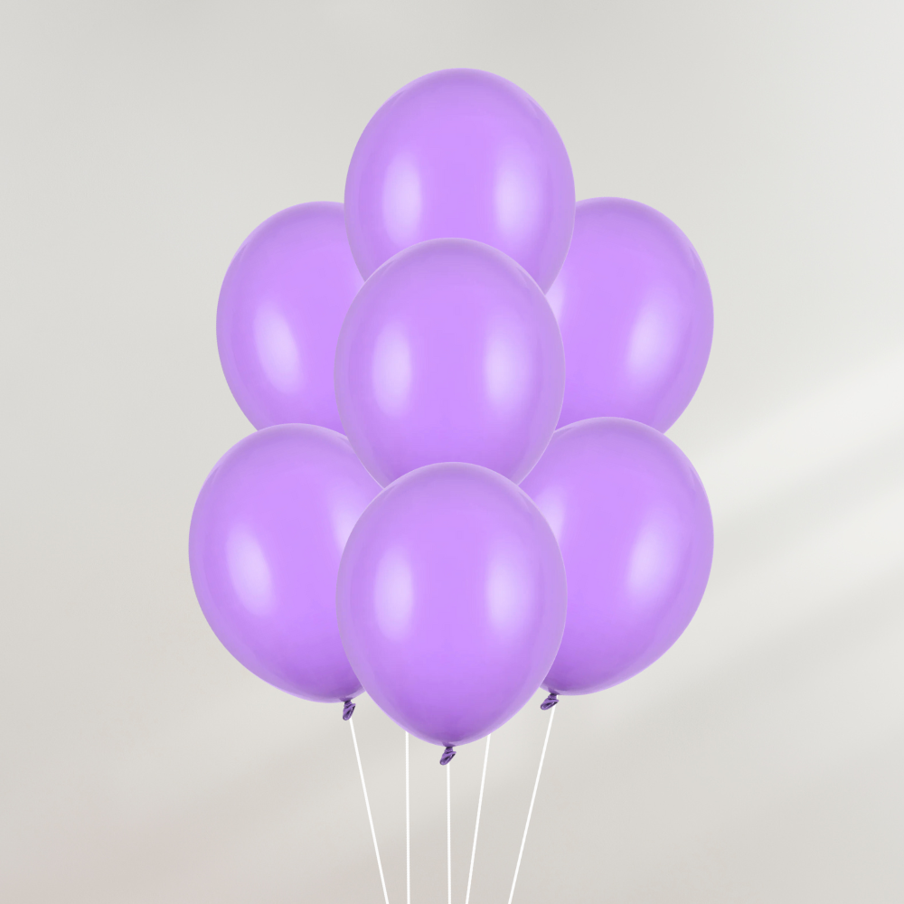 Ballongbukett Lys Lilla Ballonger