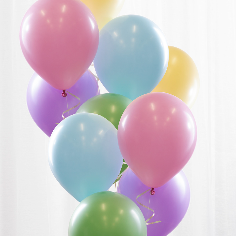 Ballongbukett Pastell Fargemix