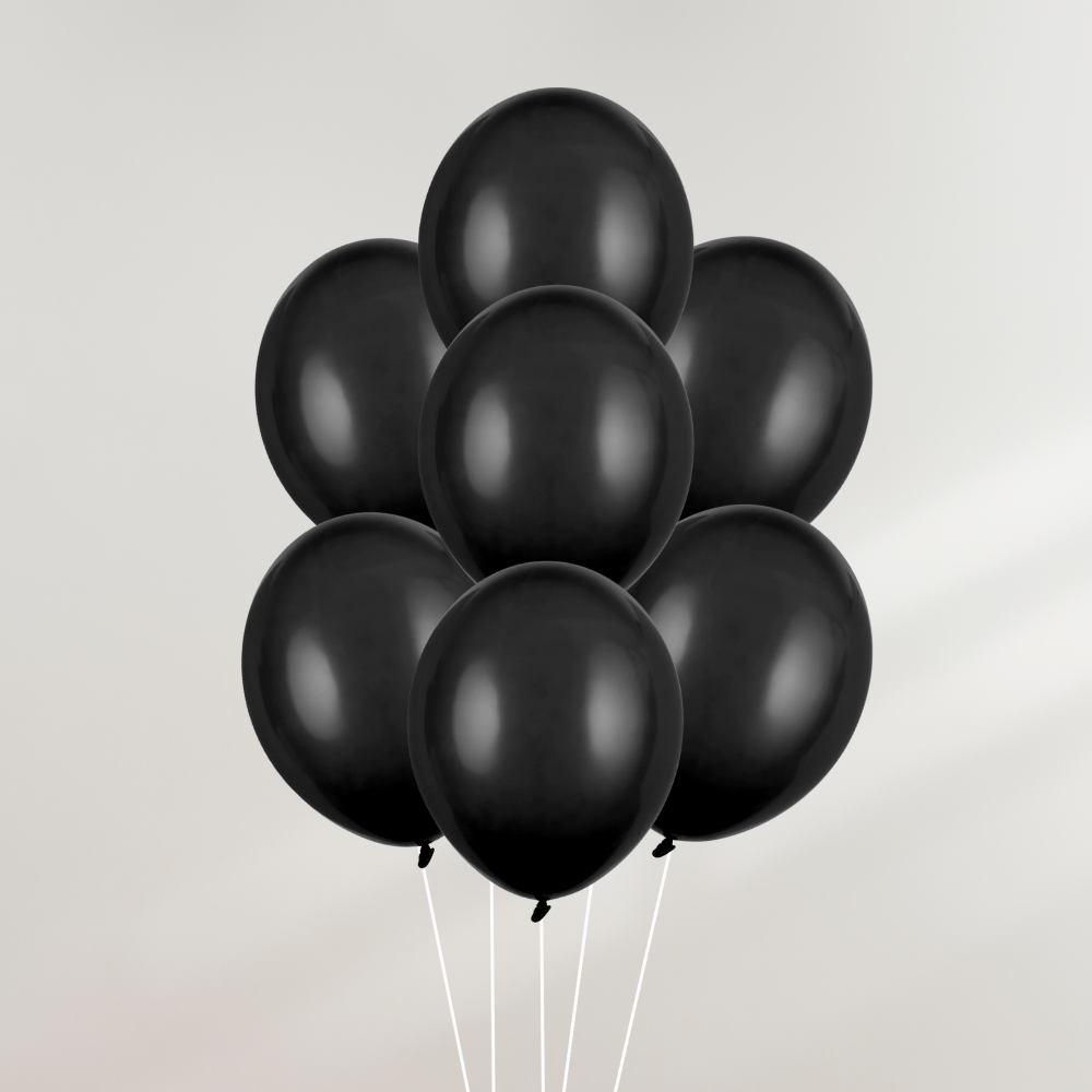 Ballongbukett Svarte Ballonger