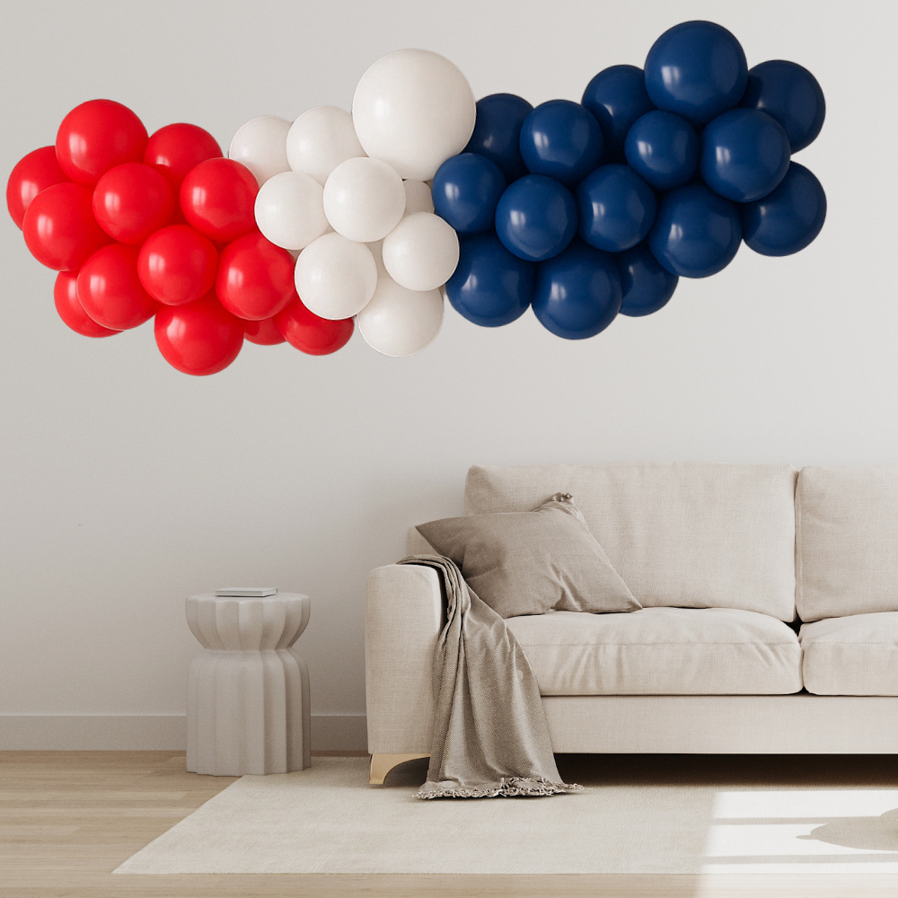 Ballonggirlander til 17. mai - velg lengde