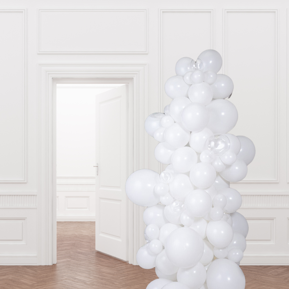 Ballongsøyle Hvit