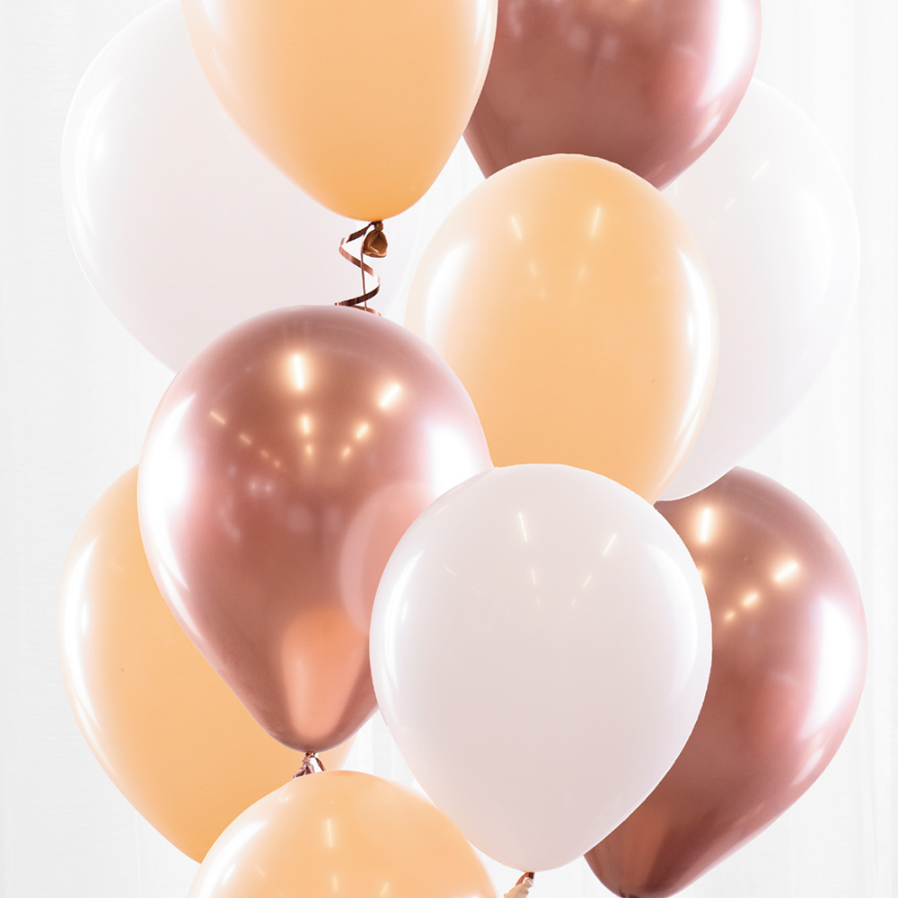 Ballongbukett Blush Gold