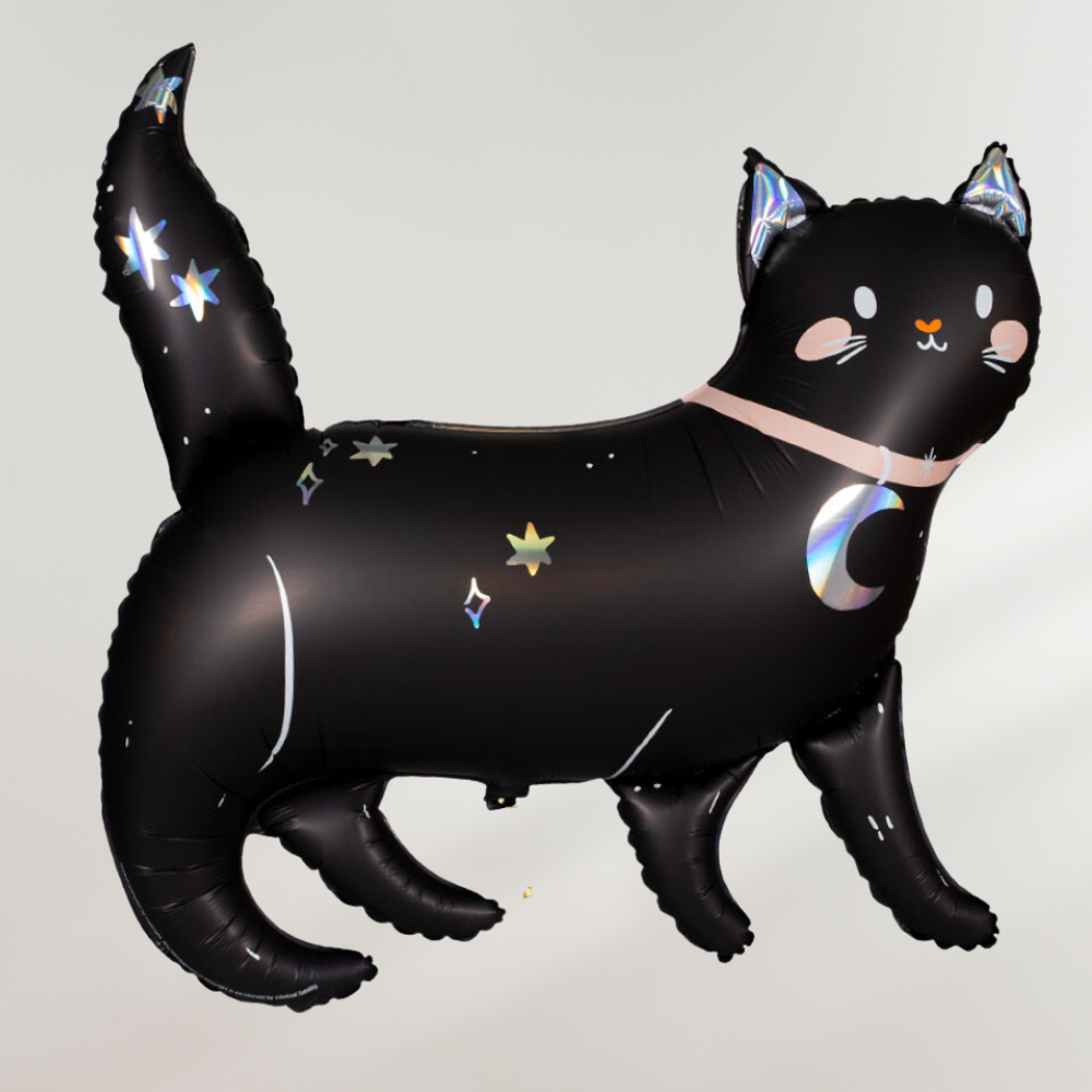 Cute Halloween Katt Ballong