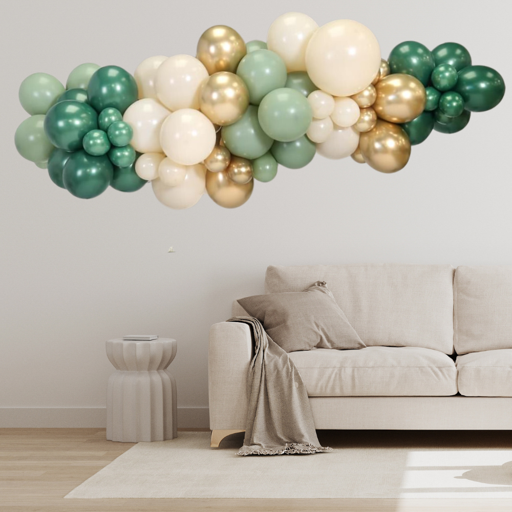 Green Gold Ballonggirlander