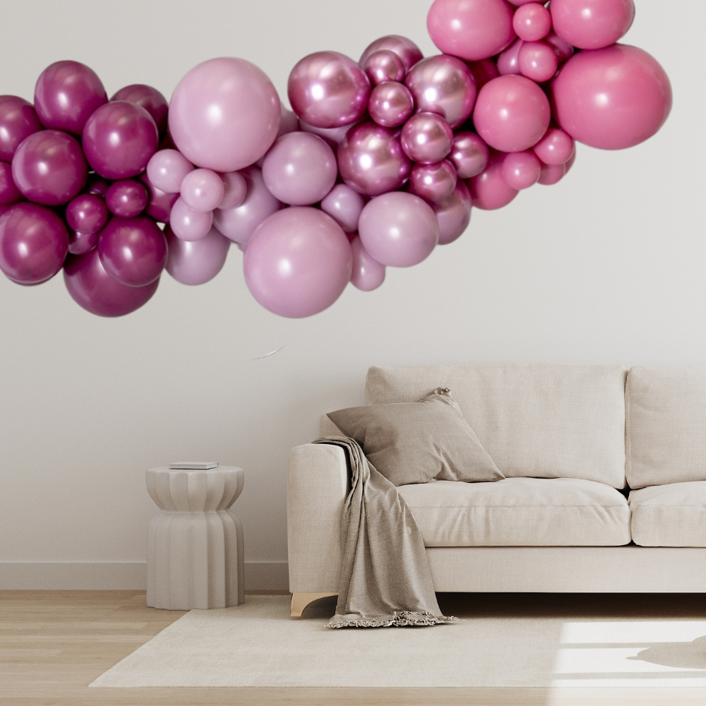 Purple Rose Ballonggirlander