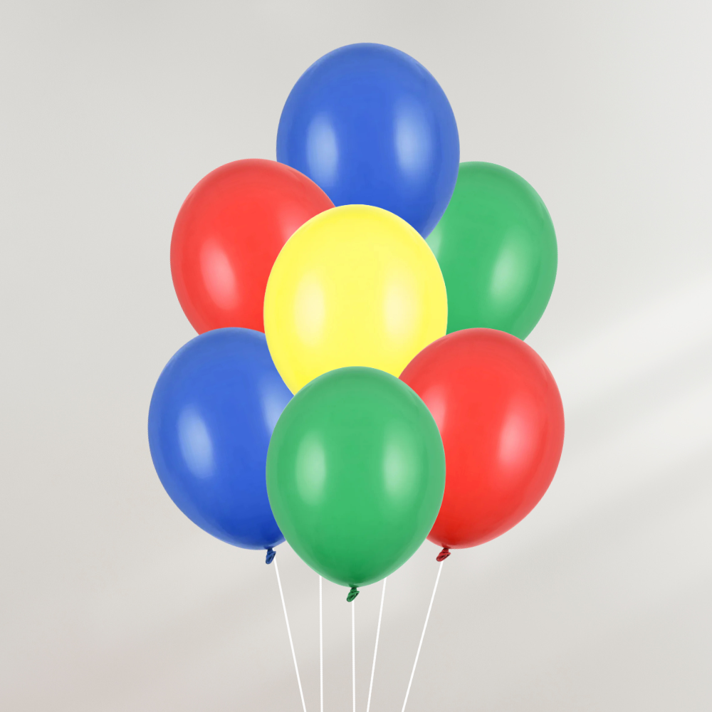 Ballongbukett Retro Fargemix