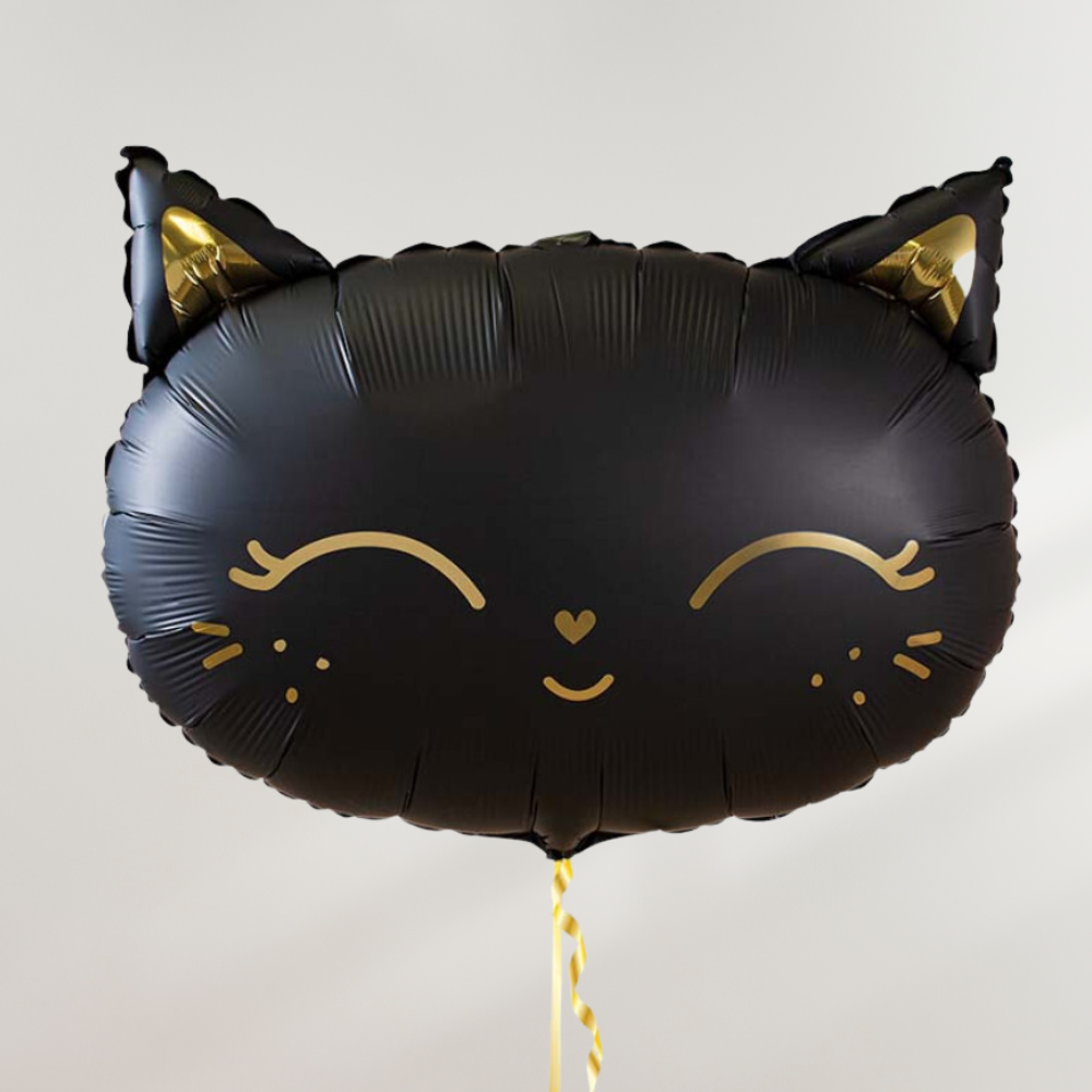 Søt Svart Katt Ballong