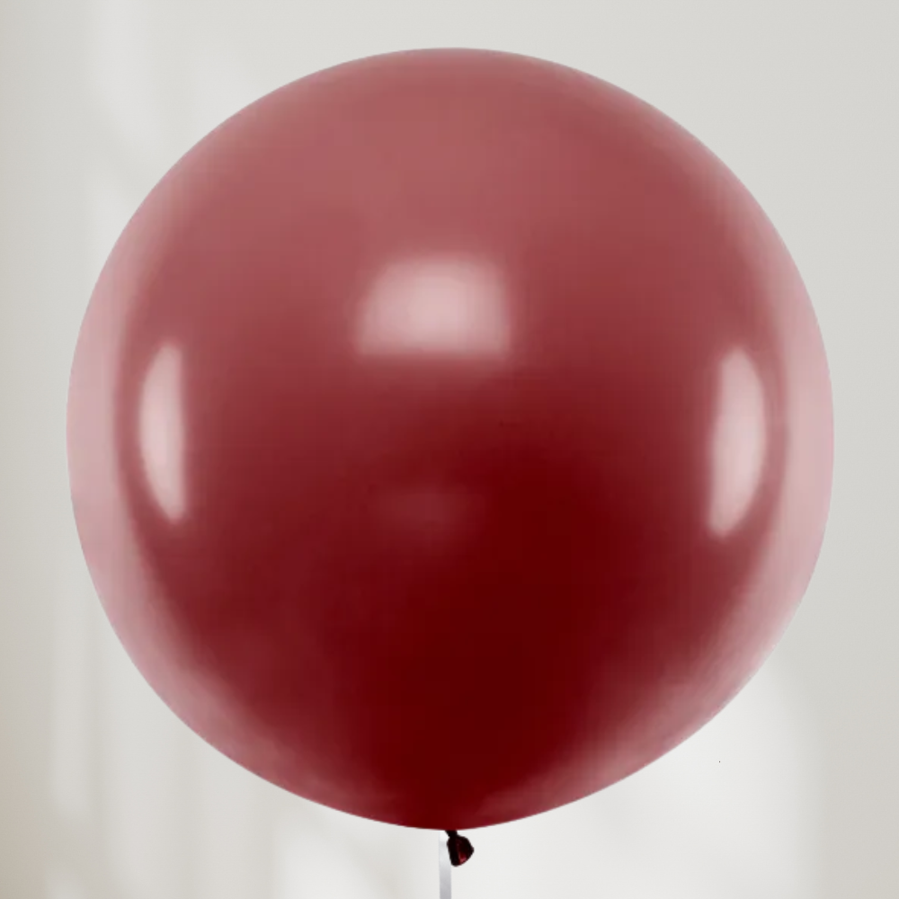 Stor Ballong Burgunder Rød