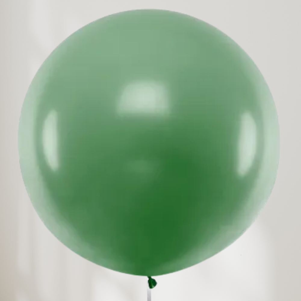 Stor Ballong Mørk Grønn