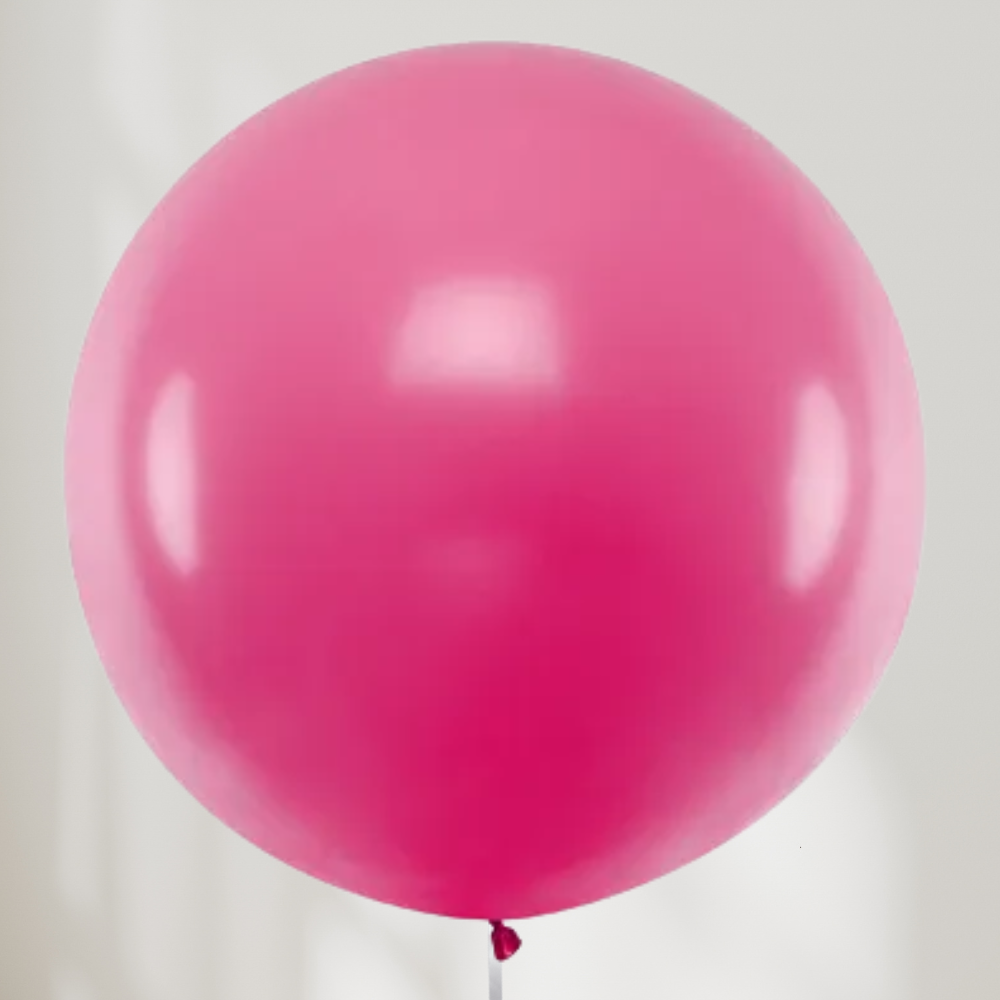 Stor Ballong Mørk Rosa