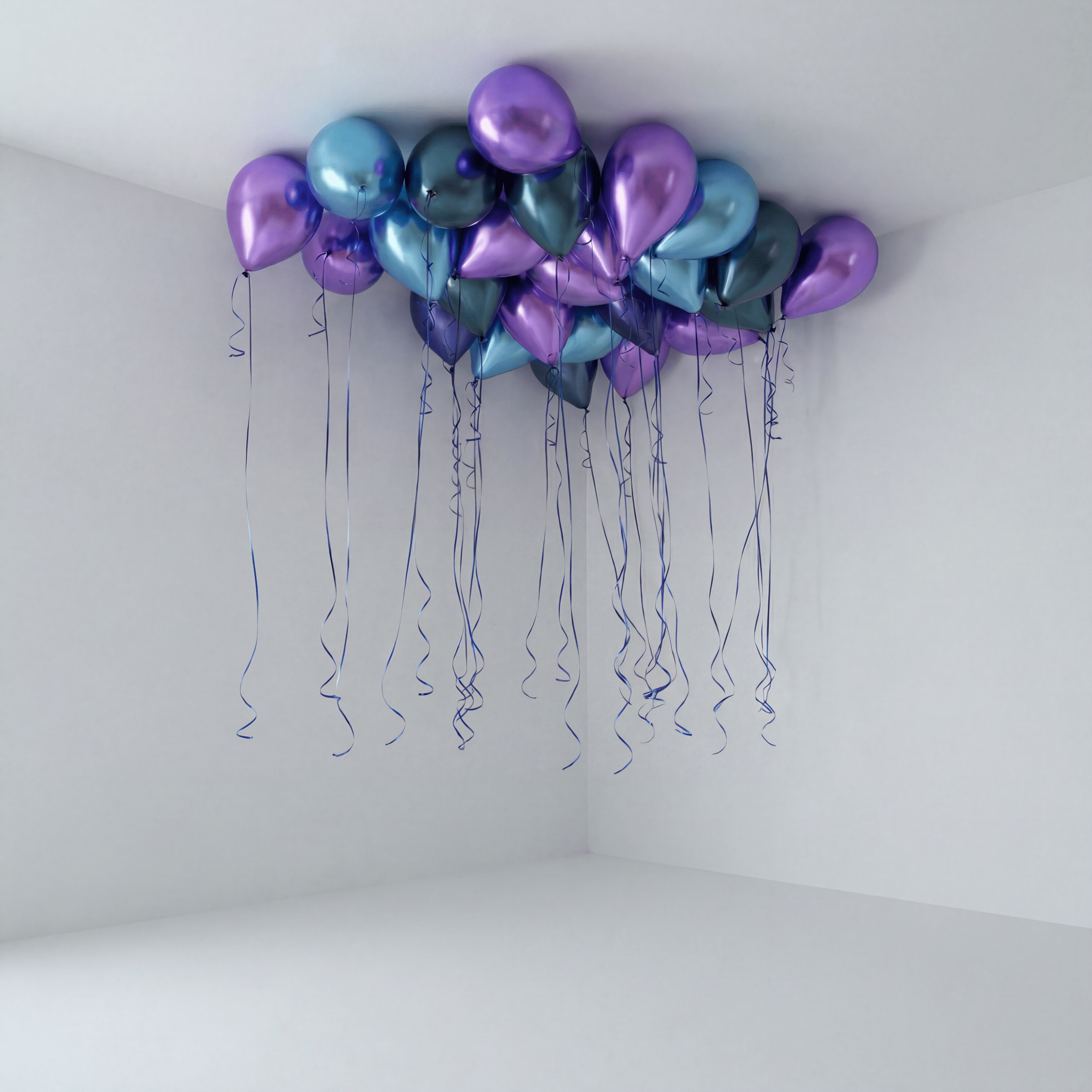 Aurora Chrome Takballonger - Ballonglevering.no