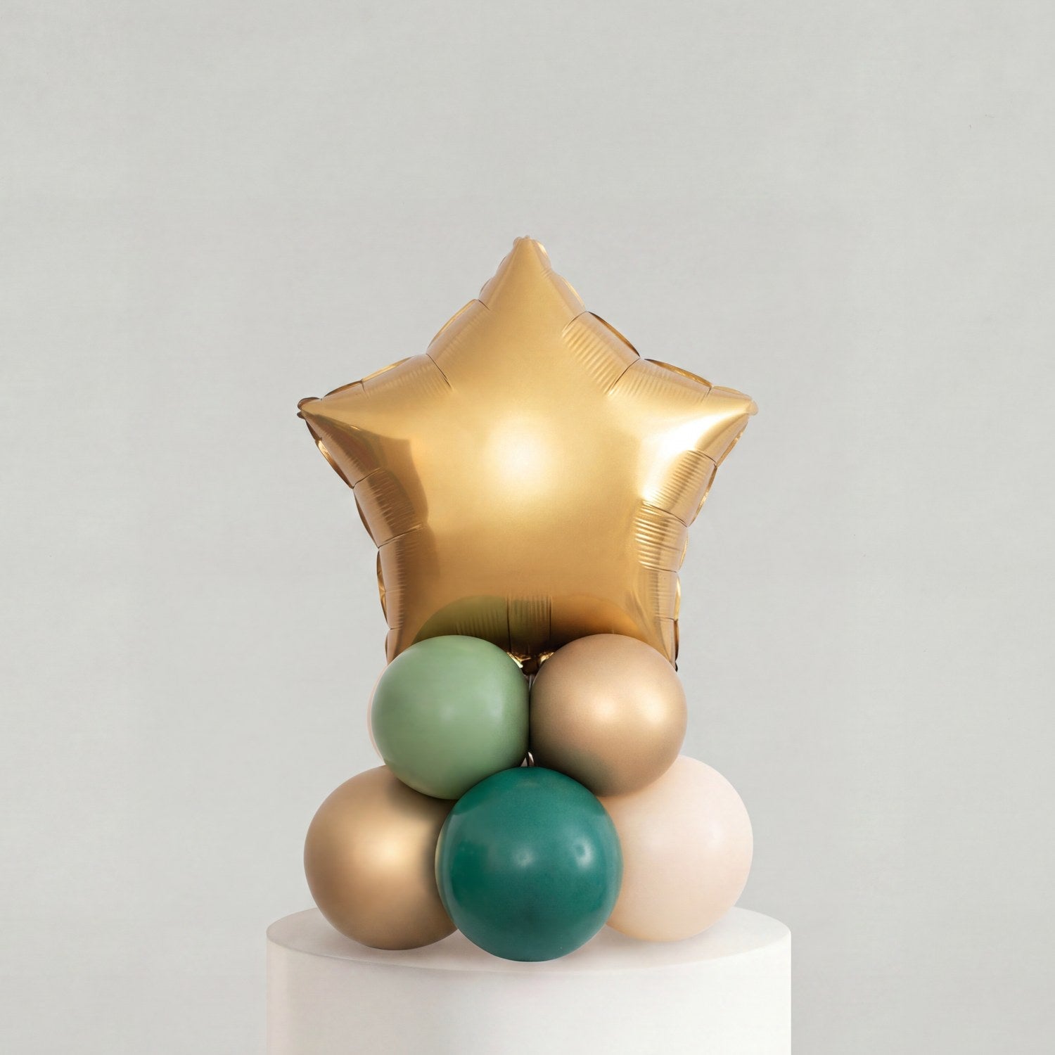 Ballong Bordpynt — Smaragd & Gull Stjerne - Ballonglevering.no