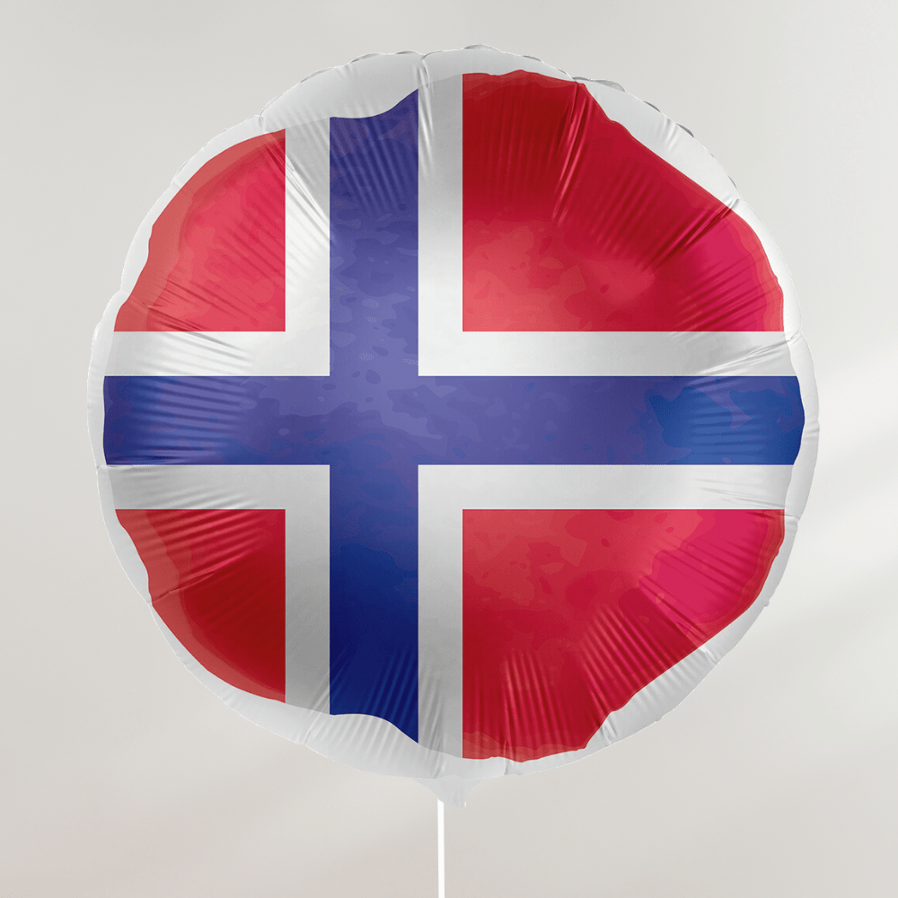 Ballong med Norsk Flagg - Ballonglevering.no