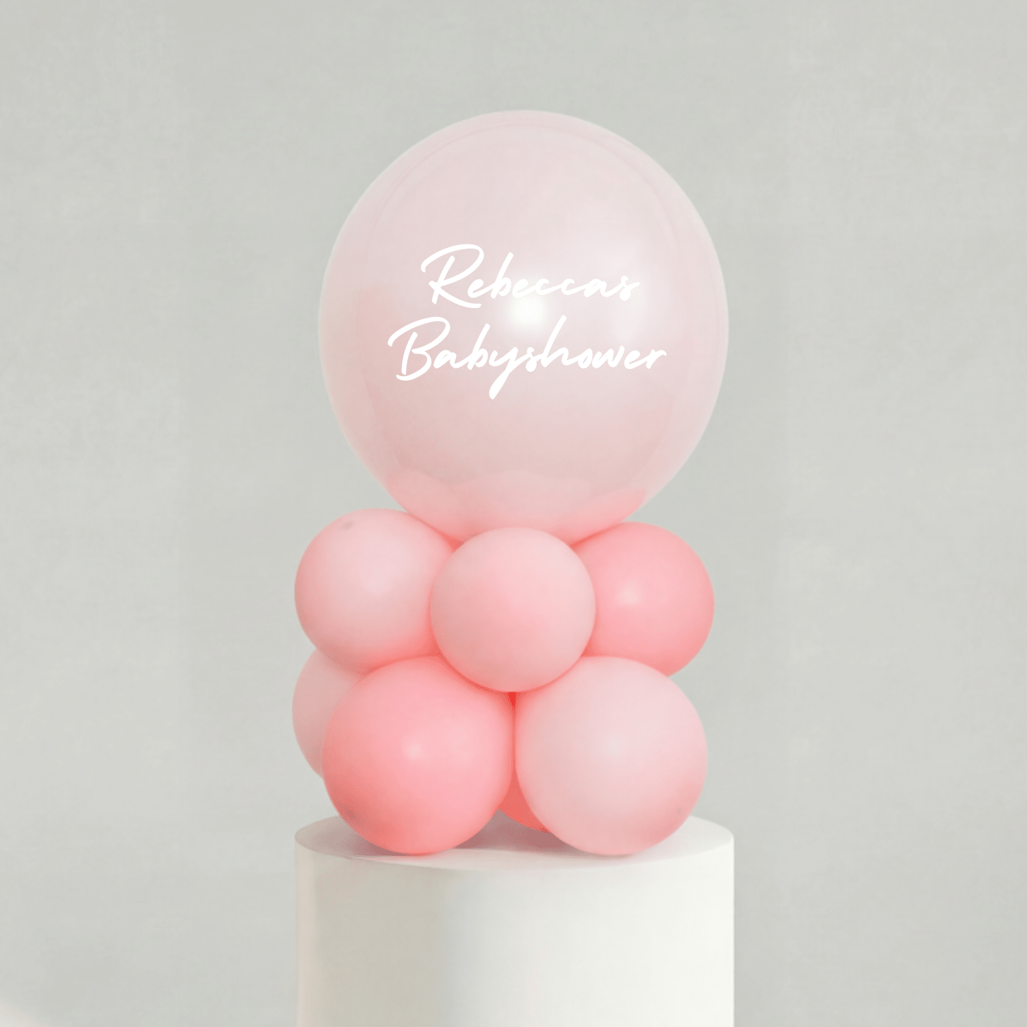 Ballong Stack — Rosa Babyshower Drøm - Ballonglevering.no