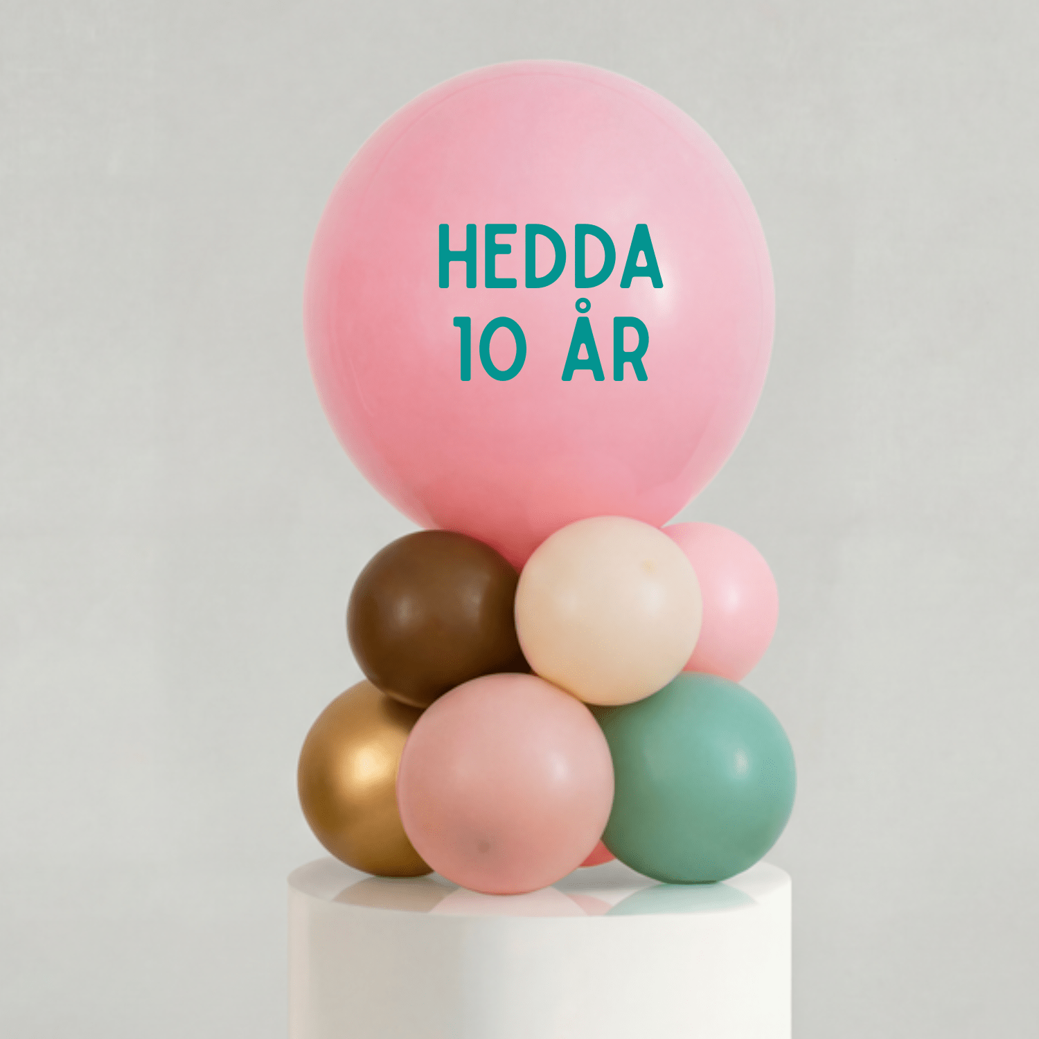Ballong Stack — Rosa Boho Bursdag - Ballonglevering.no