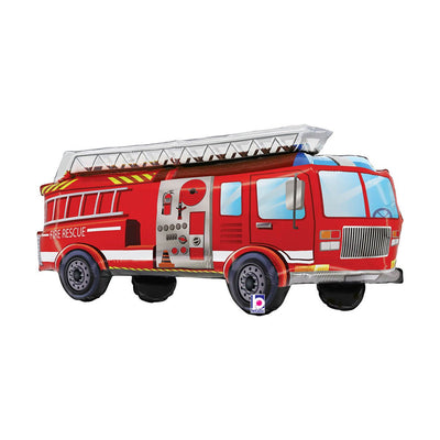 Brannbil "Fire Rescue" Folieballong - Ballonglevering.no