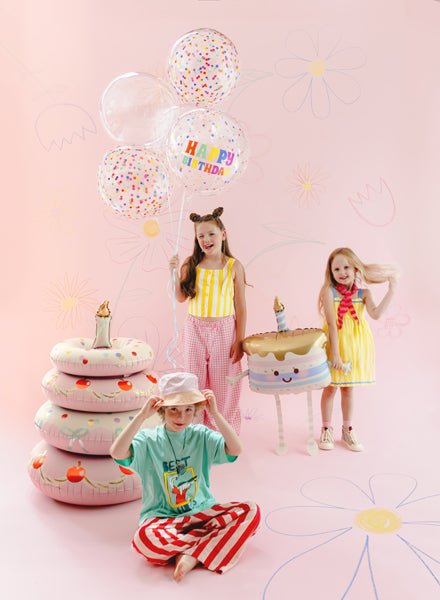 Bubble Ballong Happy Birthday 60 cm - Ballonglevering.no
