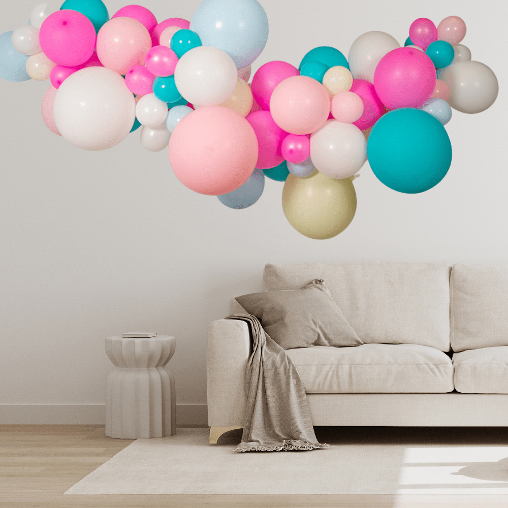 Candy Pastell Ballonggirlander - Ballonglevering.no