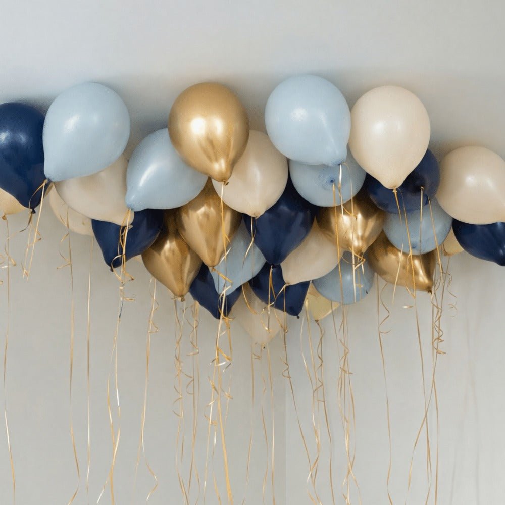 Champagne Navy Takballonger - Ballonglevering.no