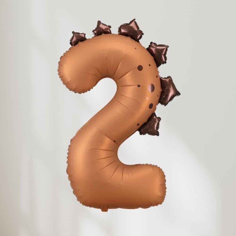 Dinosaur Folieballong Nummer ''2'' 92 cm - Ballonglevering.no