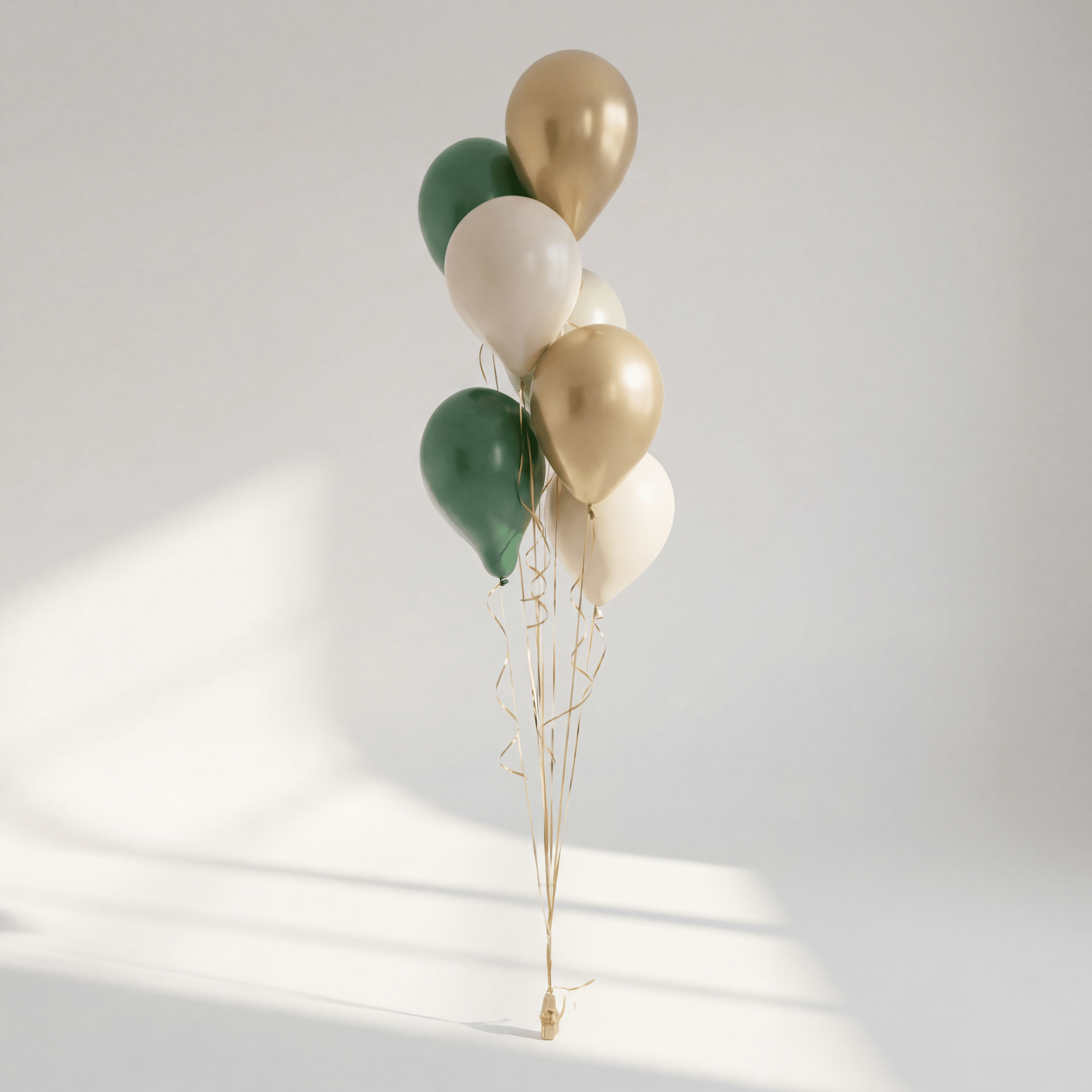 Emrald Gold Ballongbukett - Ballonglevering.no