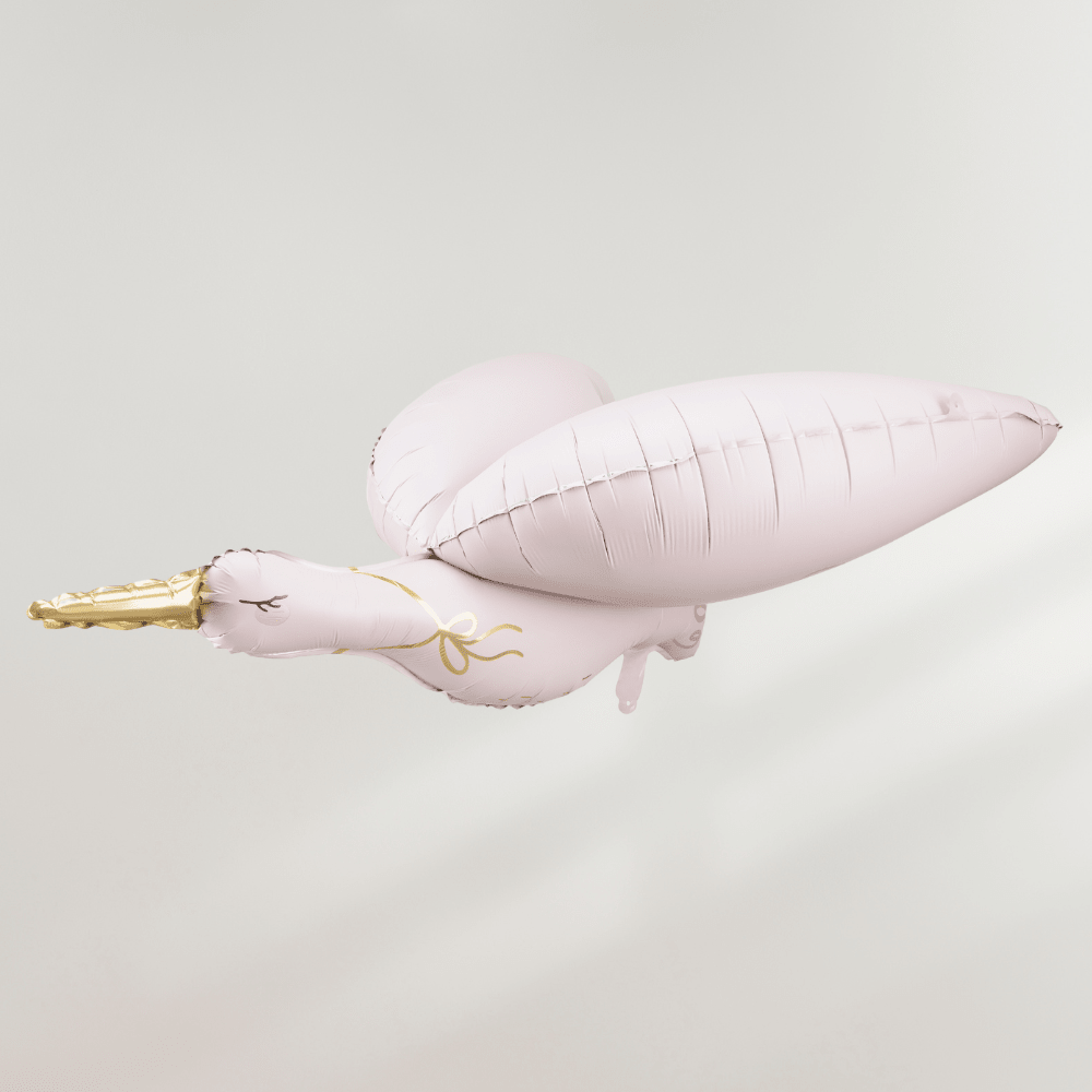 Flyvende Rosa Stork Ballong - Ballonglevering.no