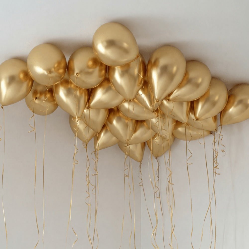 Golden Chrome Takballonger - Ballonglevering.no