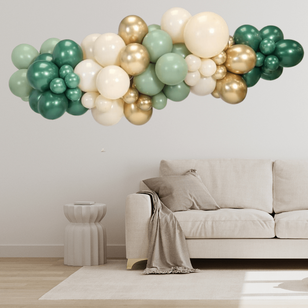 Green Gold Ballonggirlander - Ballonglevering.no