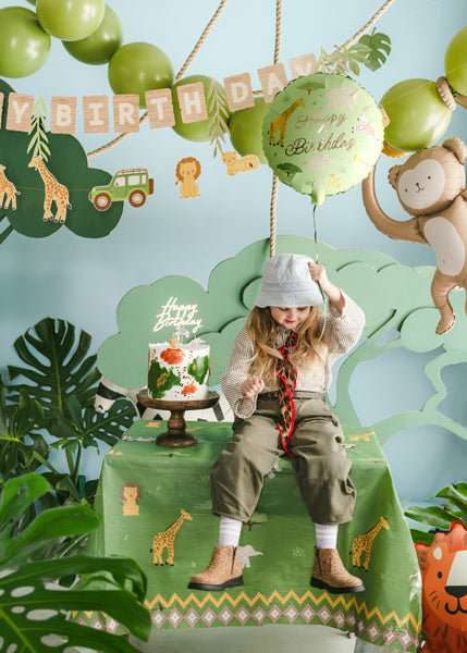 Happy Birthday Safari Folieballong - Ballonglevering.no