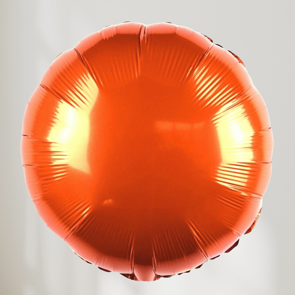Oransje Rund Ballong - Ballonglevering.no