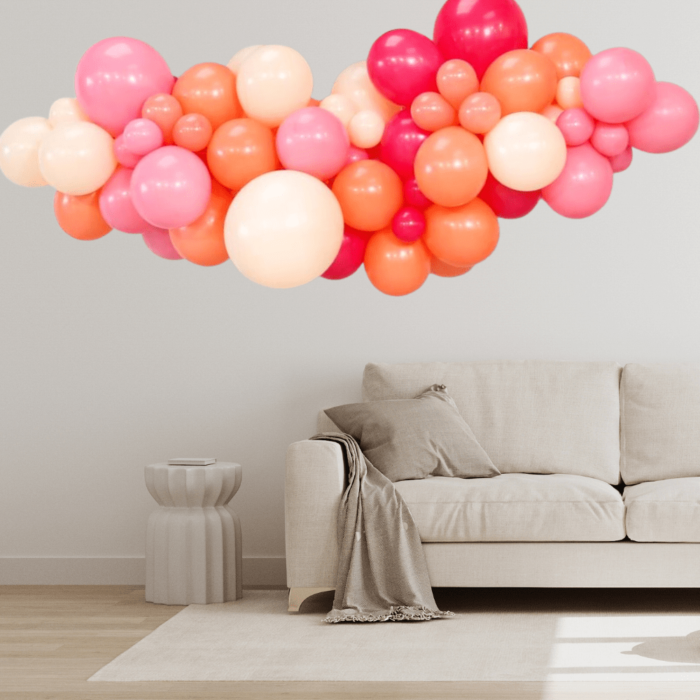 Oransje Sitrus Ballonggirlander - Ballonglevering.no