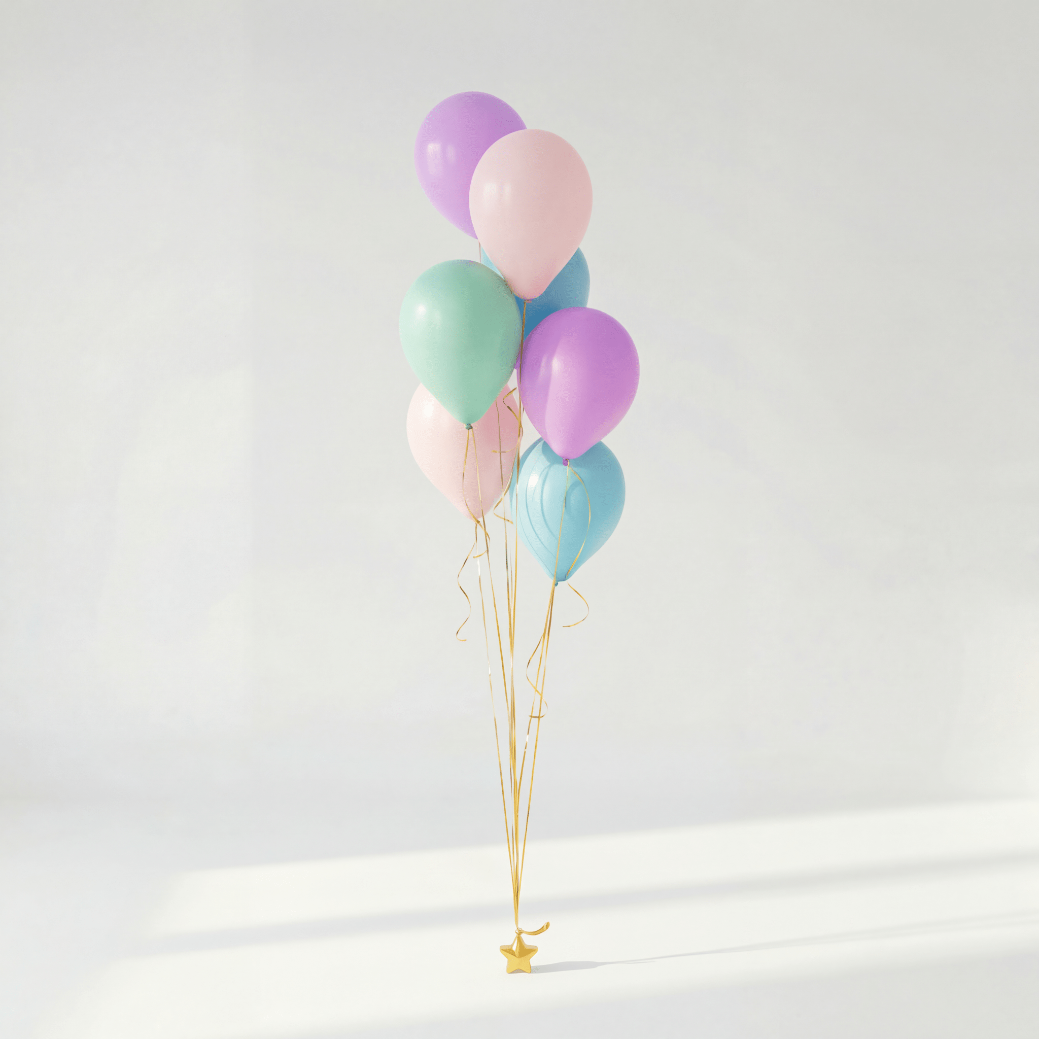 Pastel Dream Ballongbukett - Ballonglevering.no