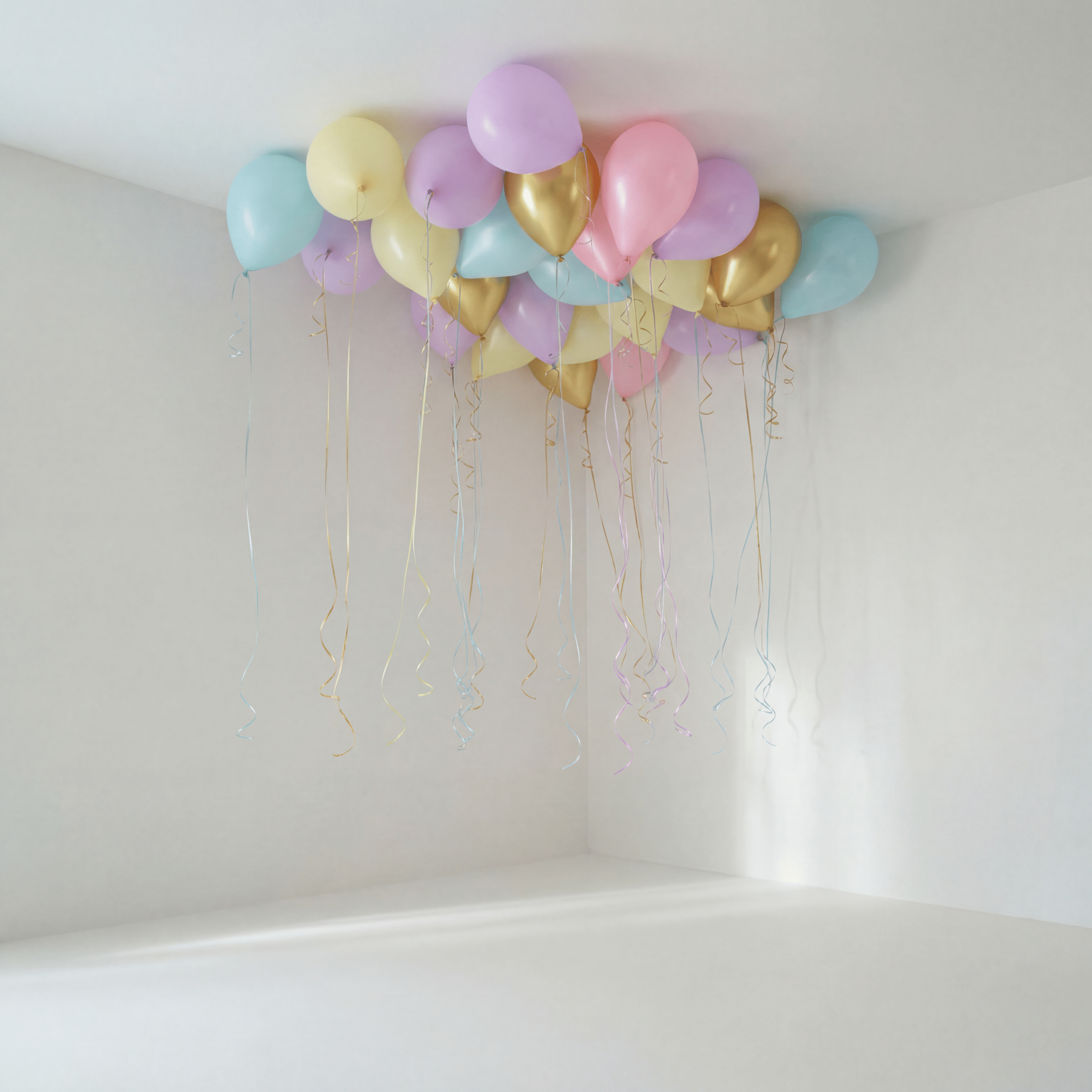 Pastel Princess Takballonger - Ballonglevering.no