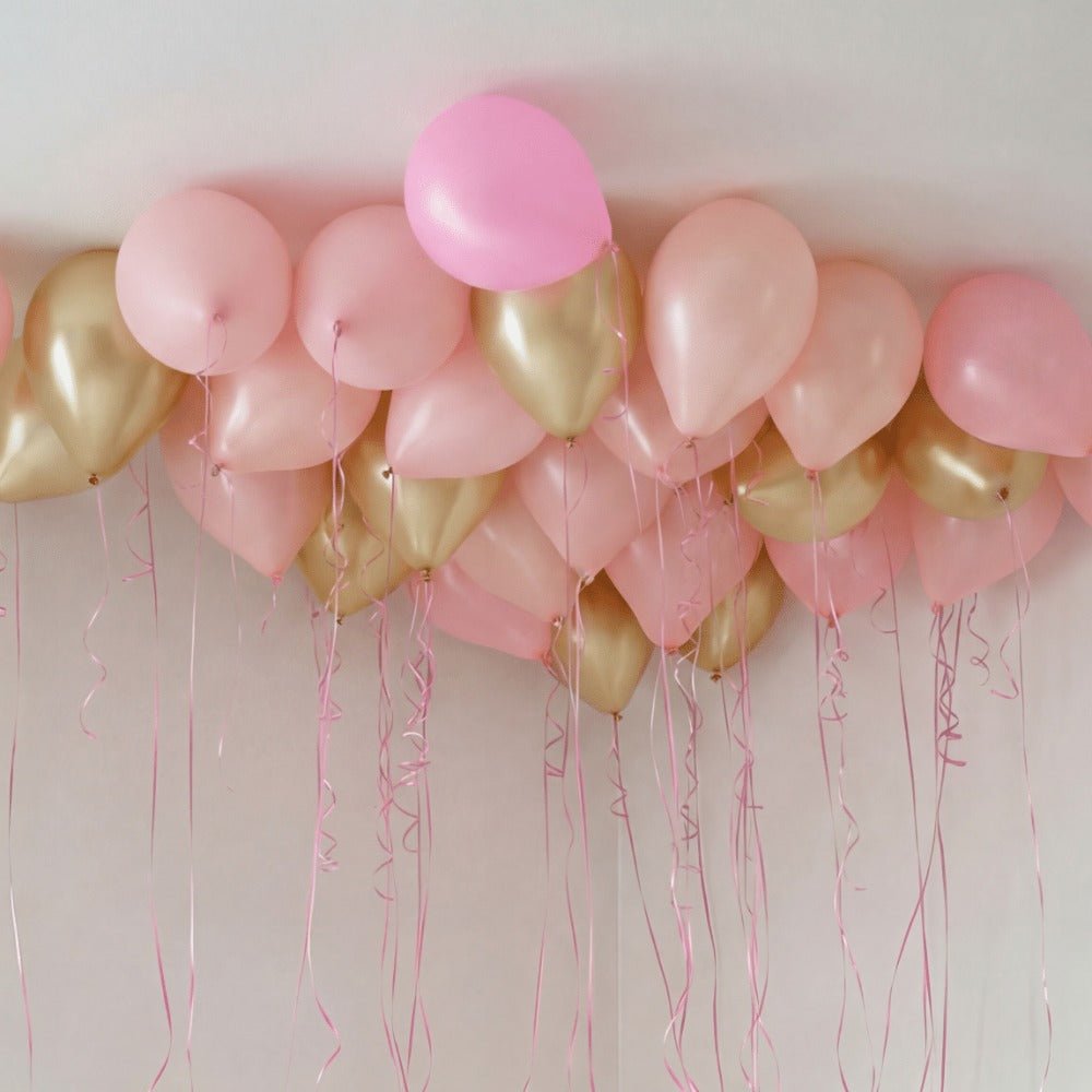 Pink Gold Takballonger - Ballonglevering.no