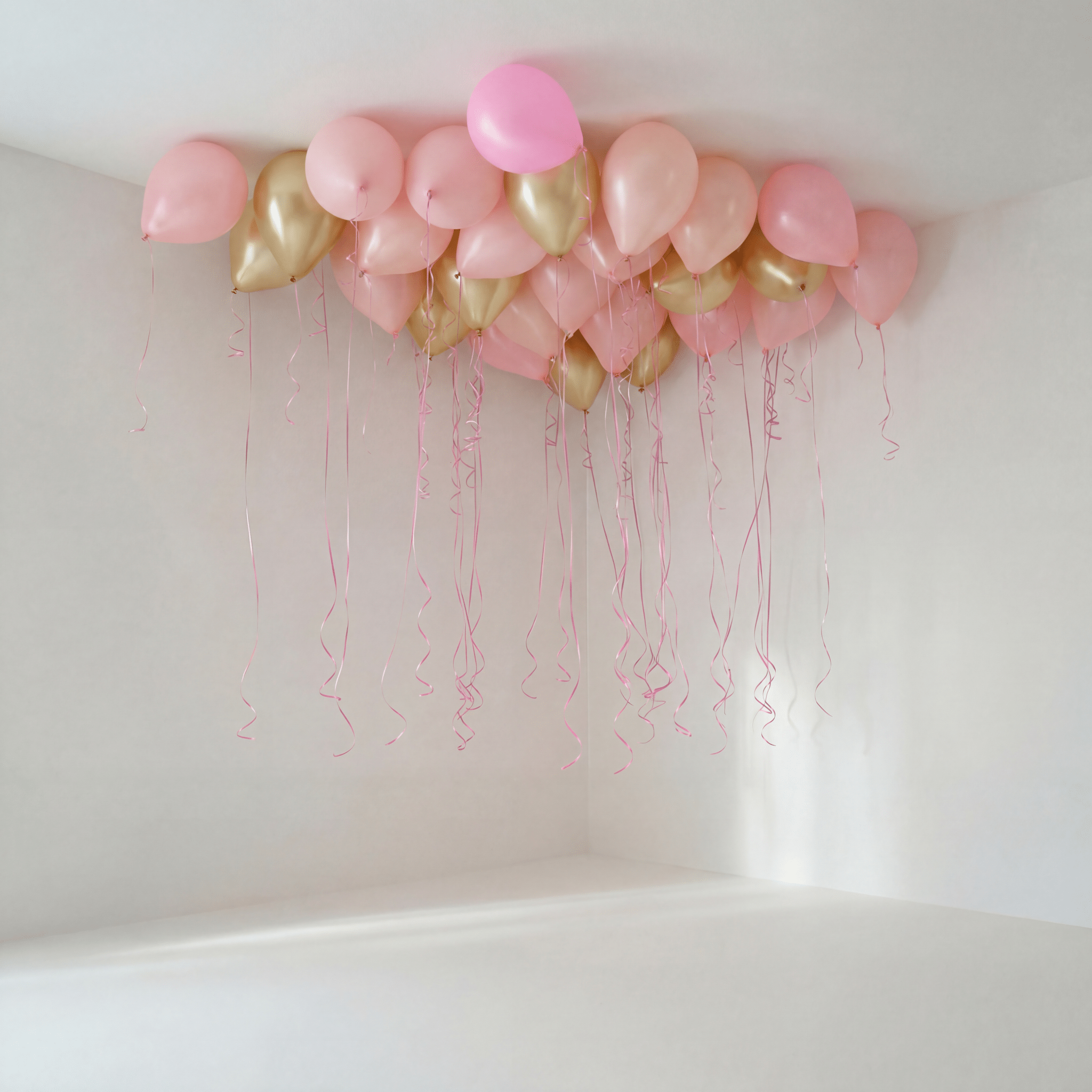 Pink Gold Takballonger - Ballonglevering.no